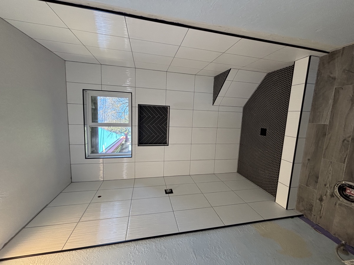 Walk-in shower tile installation Rancho Cordova
