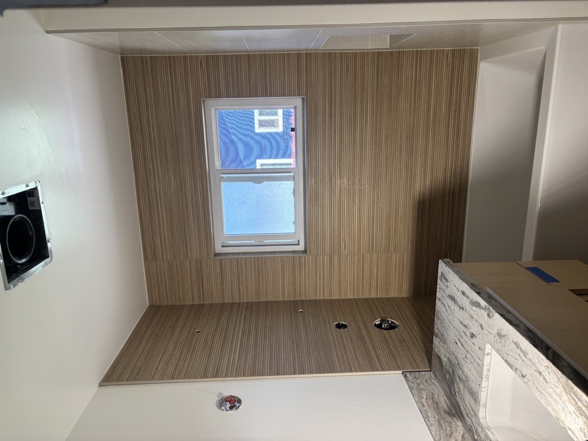 Luxury bathroom tile work by licensed contractor Sacramento